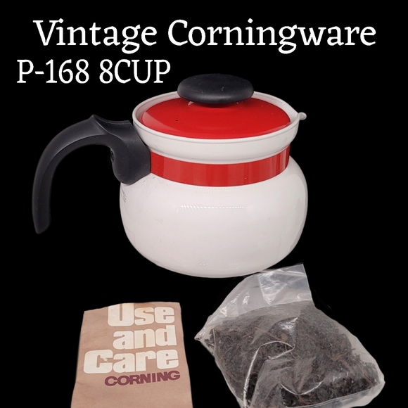 Corningware Kitchen New Vintage Corningware P68 8 Cup Red White